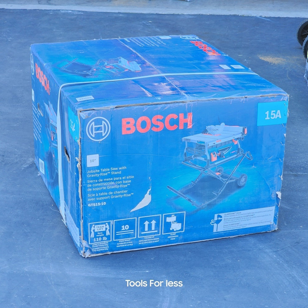 15 Amp Corded 10 in. Jobsite Table Saw with Gravity Rise Stand (GTS15-10) 15 Amp Corded 10 in. Jobsite Table Saw with Gravity Rise Stand (GTS15-10)